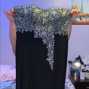 long sleek formal dress